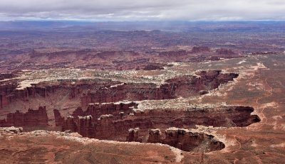 Monument Basin, The Totem, White Rim at Grandview Point in Canyonlands National Park, Moab Utah 279 