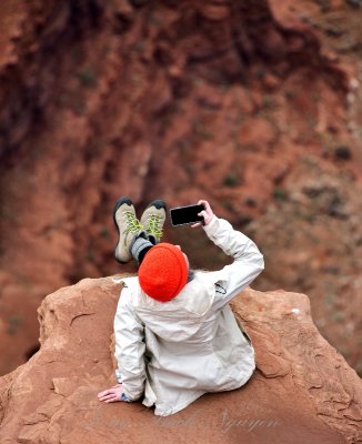 Selfie on the edge at Dead Horse Point State Park Utah 431