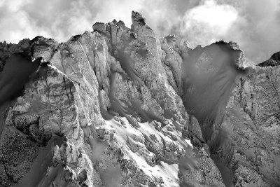 Vertical Wall on Mount Constance in Olympic Mountains 727  