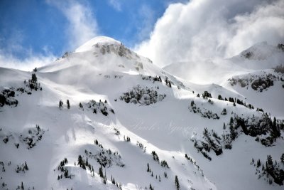 Flying along the Cascade Mountains Washington 236