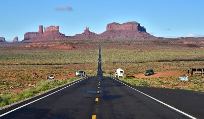 Monument Valley from Forrest Gump Hill on Highway 163 Navajo Nation Utah 040 