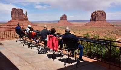 Visitors at The View Hotel at Monument Valley Tribal Park Navajo Nation Arizona 435  