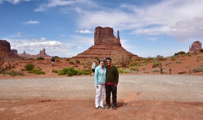 The Nguyens at Monument Valley and Merrick Butte 475 