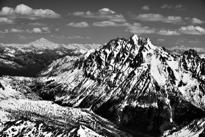 Mount Stuart and Glacier Peak in Cascade Mountains Washington 241  