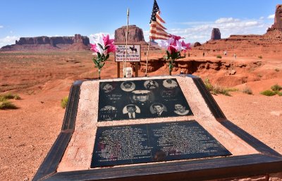 Ericson Cly Memorial at John Fords Point Monument Valley Navajo Tribal Park 592  