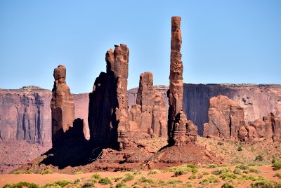 Totem Pole and Sand Spring Monument Valley Navajo Tribal Park 760 