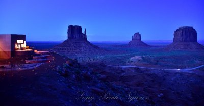 Monument Valley Navajo Nation Tribal Park at Blue Hour 876  