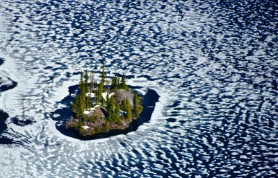 Island in Lake Dorothy Cascade Mountains Washington 109