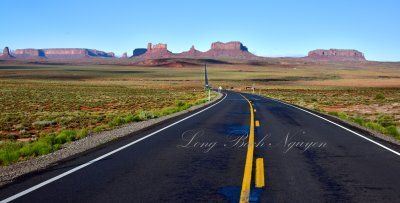Monument Valley from Forrest Gump Hill on Highway 163 Navajo Nation Utah 027 