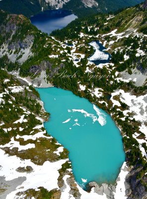 Jade Lake No Name Lake Marmot Lake by Mount Daniel Cascade Mountains Washington 488  