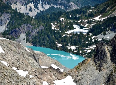 Jade Lake and No Name Lake 408