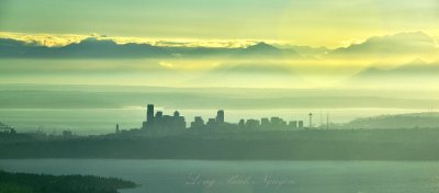 Seattle Skyline and Olympic Mountains Washington 431 