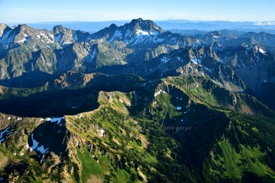 Jack Ridge and Mt Stuart of the Stuart Range Washington 387  