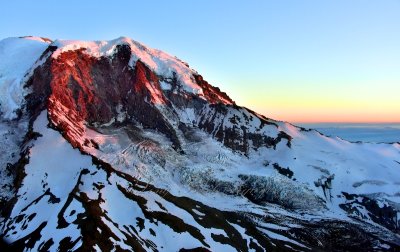 Mount Rainier National Park, Willis Wall, Carbon Glacier, Russell Glacier, Liberty Gap, Washington 150