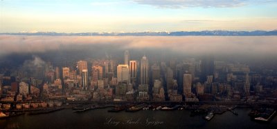 Seattle under strong temperature inversion 178  