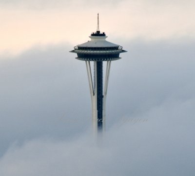 Space Needle in Fog Seattle 288 