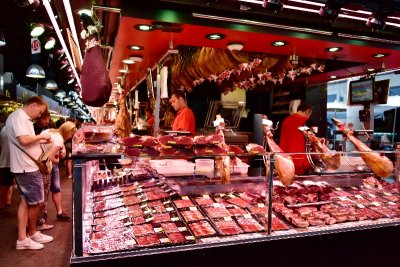Butcher Shop in La Boqueria Barcelona 453
