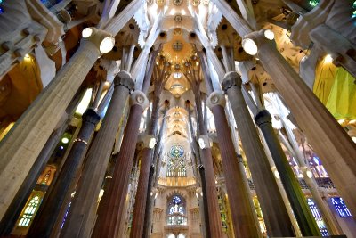 La Sagrada Familia Interior Barcelona Spain 059  