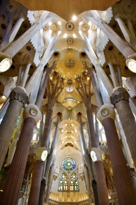 La Sagrada Familia Interior Barcelona Spain 301  
