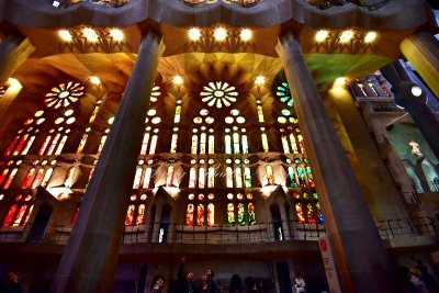 La Sagrada Familia Interior Barcelona Spain 083 
