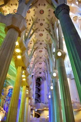 La Sagrada Familia Interior Barcelona Spain 248 