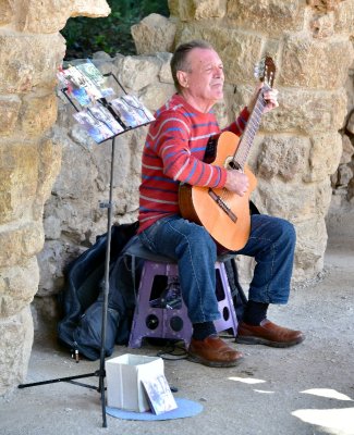 Local Musician at Park Guell Barcelona 0474  