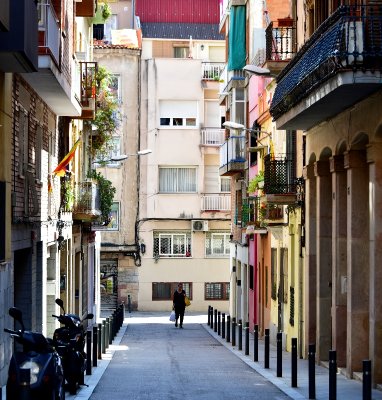 Carrer de Salinas in Vila de Gracia neighborhood Barcelona Spain 349  