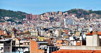 Barcelona from Montjuc Castle Spain 109 