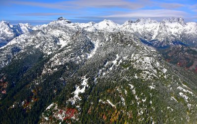 Cascade Range in the fall from Eastern Washington 544 