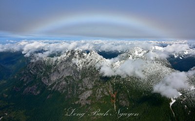 Garfield Mountain and Rainbow in Cascade Mountains 1091 