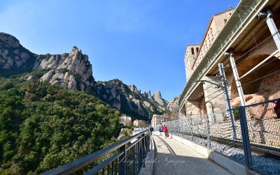 Walking to Montserrat Abbey Spain 110  
