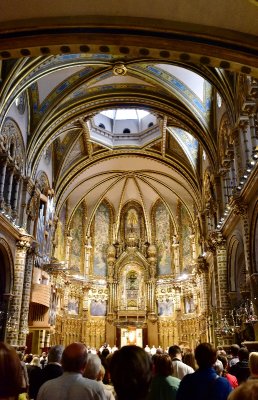 Santa Maria de Montserrat Abbey on Montserrat Mountain Spain 209  