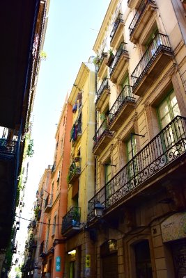 Colorful Buildings in Barcelona 382  