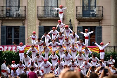 Castellers - Human Towers La Merc Festival in Barcelona 210  