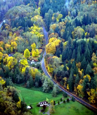 Ben Howard Road and Skykomish River by Sultan Washington 326