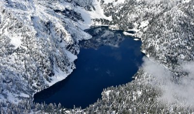 Reflection on Snow Lake Washington 1002  