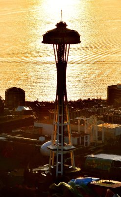 Space Needle at Sunset 058a  