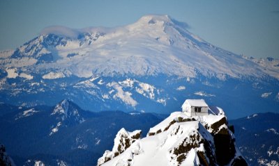 Three Fingers Lookout and Mt Baker in background 870