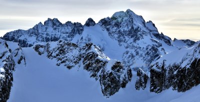 Mix-Up Peak, Magic Mountain, Mount Formidable,  Middle Cascade Glacier, Spider Mtn and Spider Glacier, North Cascade Mountains  