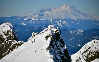 Three Fingers Lookout and Mt Baker Washington  871 