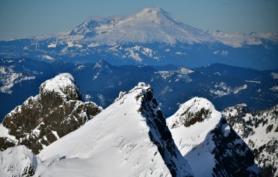 Three Fingers Lookout and Mt Baker Washington  876  