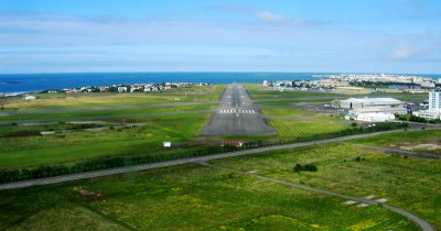 Runway 31 at Reykjavik Airport Iceland 045  