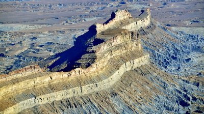 Buttleship Butte part of Little Elliott Mesa Book Cliffs Utah 409  