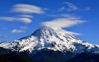 Mount Rainier National Park in changing weather 021 