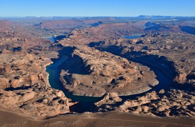 Great Bend Lake Powell San Juan River Grey Mesa Piute Mesa No Mans Mesa Arizona 1214  