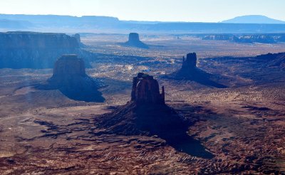  West Mitten Butte, Merrick Butte, East Mitten Butte, Mitchell Butte, Mitchell Mesa, Monument Valley, Navajo Nation, Arizona 973