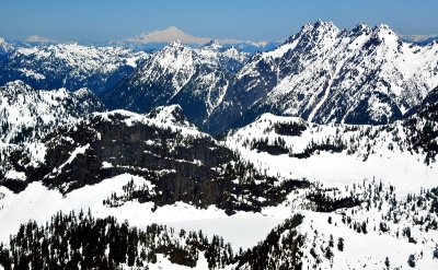 Twin Lakes, Twin Peaks, Silvertip Peak, Wilman Peaks, Mount Baker, Twin Sisters Mountain, Cascade Mountains, Washington  183