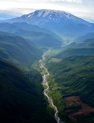 Mt St Helens National Volcanic Monument Toutle River Washington 054  