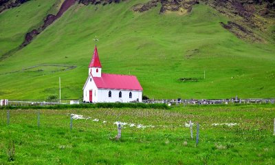 Reyniskirkja nearby Vik, Iceland 1451