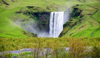 Skogafoss waterfall, Skoga River, Skogar Iceland 291